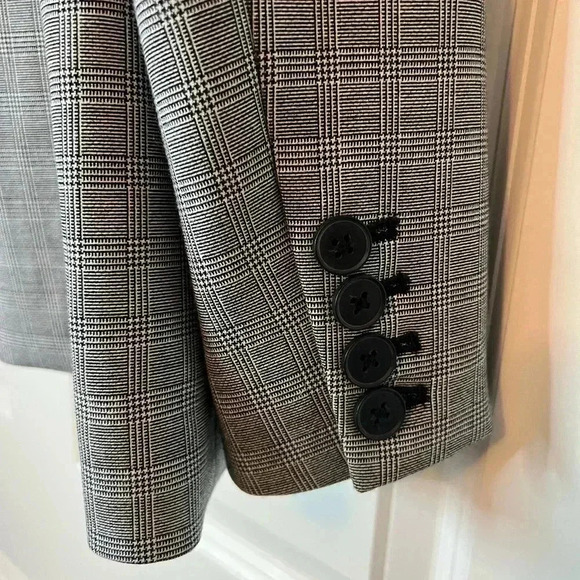 Gap Glen Plaid Black Blazer - Picture 5 of 11